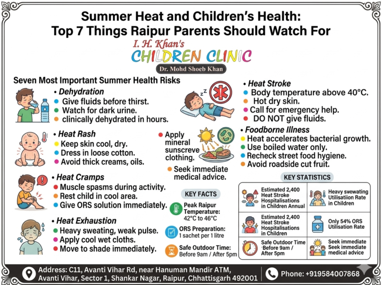 Summer Heat and Children's Health: Top 7 Things Raipur Parents Should Watch For